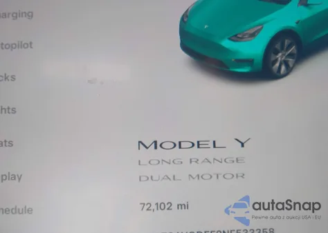 2022 Tesla Model Y Long Range Dual Motor All-Wheel Drive из США, поврежденный, VIN 7SAYGDEE2NF533358